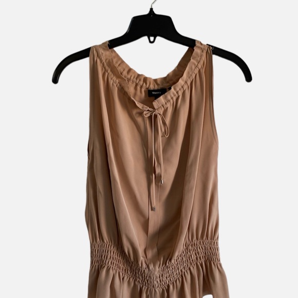 Theory Ruffled Tan Blouse - Picture 4 of 6